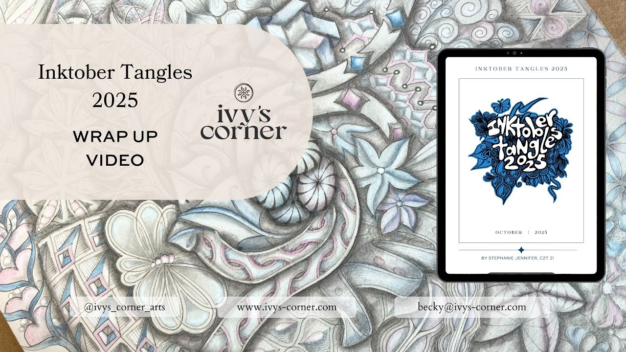 Итоги Inktober 2025 | Размышления, запутанные узоры и моя готовая плитка Opus