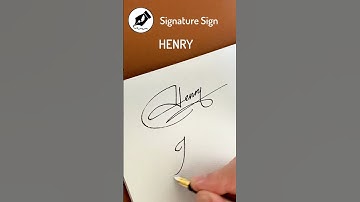 Signature Sign HENRY #lettersign #handwriting  #namedesign #calligraphy #sign #signwriter