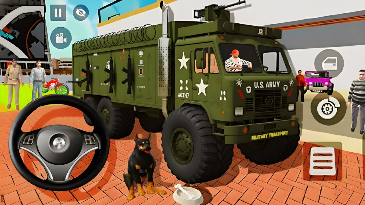 🤑Indian Thift Auto Simulator🤩Indian Showroom Purchase😯Modified Monster GunArmy truck And Bike🥳Game