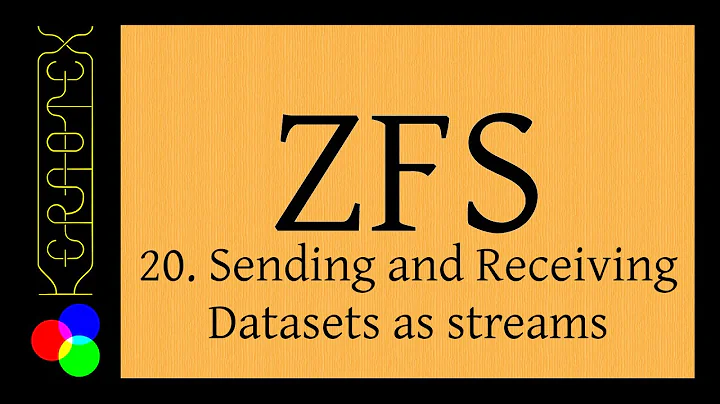 Beginner's guide to ZFS. Part 20: Sending and Receiving Datasets as streams