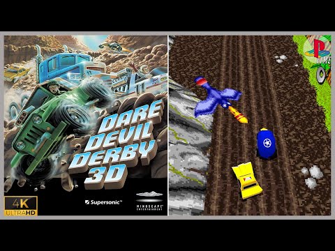 PS1 First Look [159] | Dare Devil Derby 3D (US) (1996) | 4K 2160p