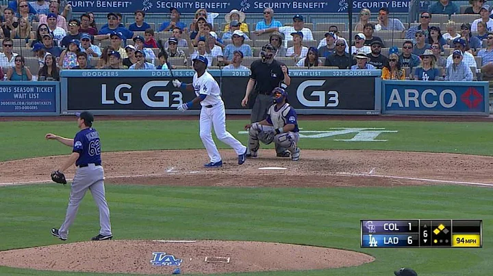 COL@LAD: Bernadina pulls three-run homer