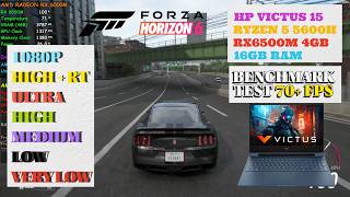 Forza Horizon 6 Benchmark Test | HP Victus 15 | RX6500M | 16GB RAM | RYZEN 5 5600H |