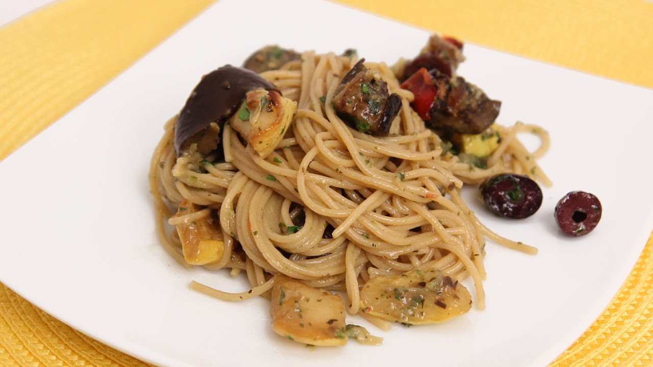 Spaghetti with Roasted Veggies - Laura Vitale - Laura in the Kitchen Episode 642