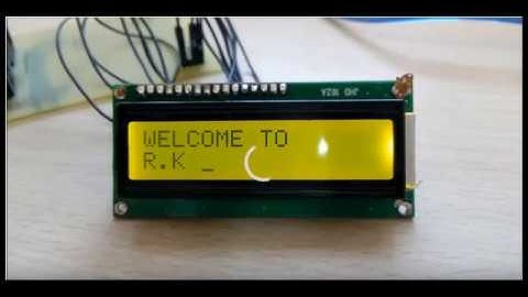 LCD INTERFACING WITH 8051-TAMIL