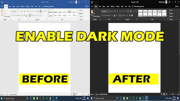 How to enable dark mode in Microsoft word, excel and powerpoint