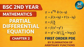 PDE Arbitrary Function Chapter 2 Bsc 2nd year //sem 5// #ggtu #maths #bsc #trending 