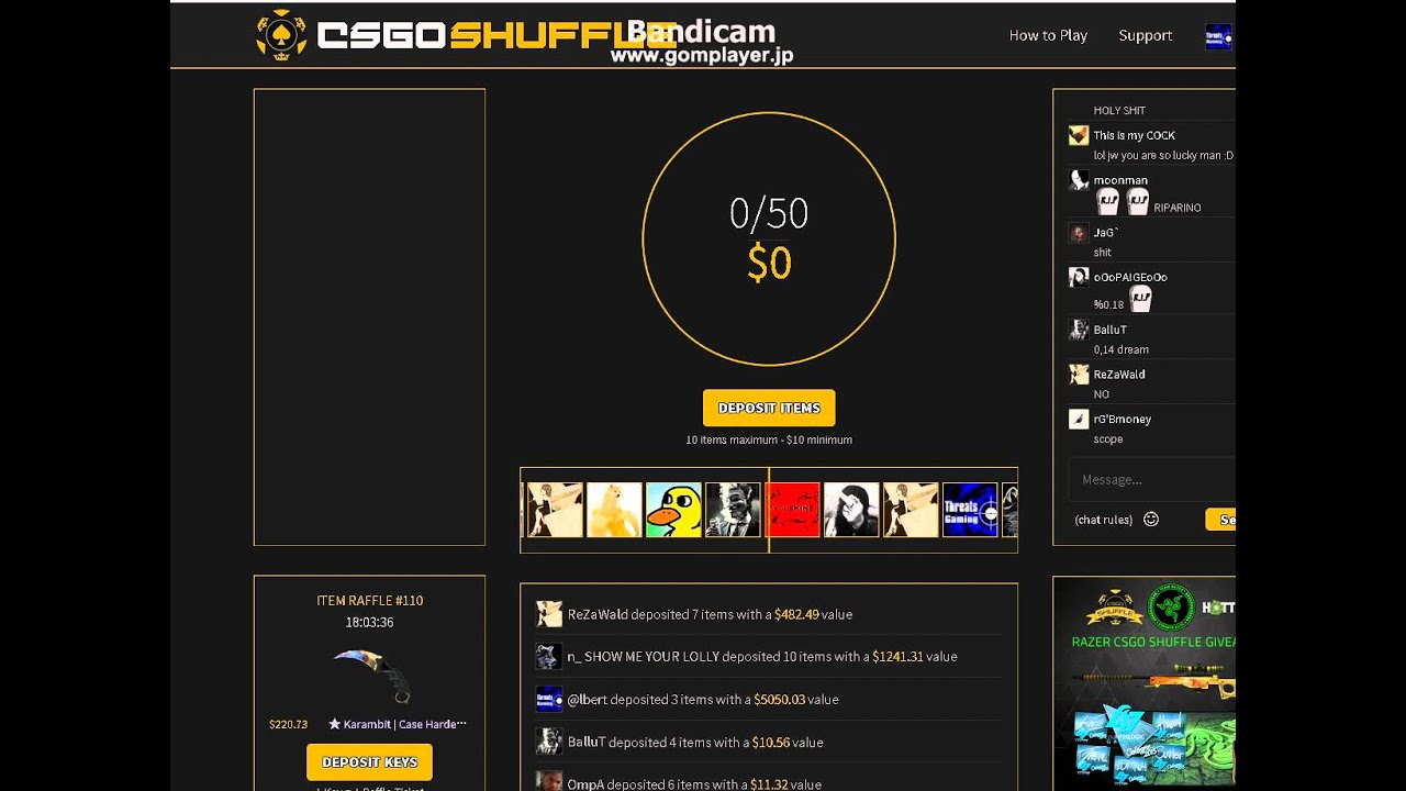 CSGO Shuffle 8000 POT !! YouTube