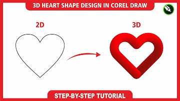 3D Heart Shape Design In Corel Draw