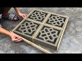 I Design Brick Molds for Wall Decoration Using Cement and Pallets with Beautiful Patterns - 4 in 1