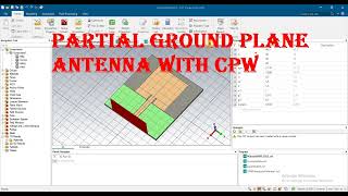 CPW partial ground plane antenna Microstrip Reﬂectarray Antenna in cst