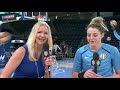 Katie Lou Samuelson's Halftime Interview vs New York Liberty