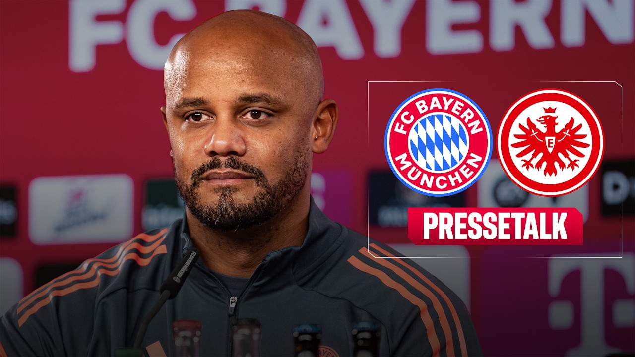 Pressetalk vor FC Bayern - Eintracht Frankfurt mit Vincent Kompany | 23. Spieltag – Bundesliga