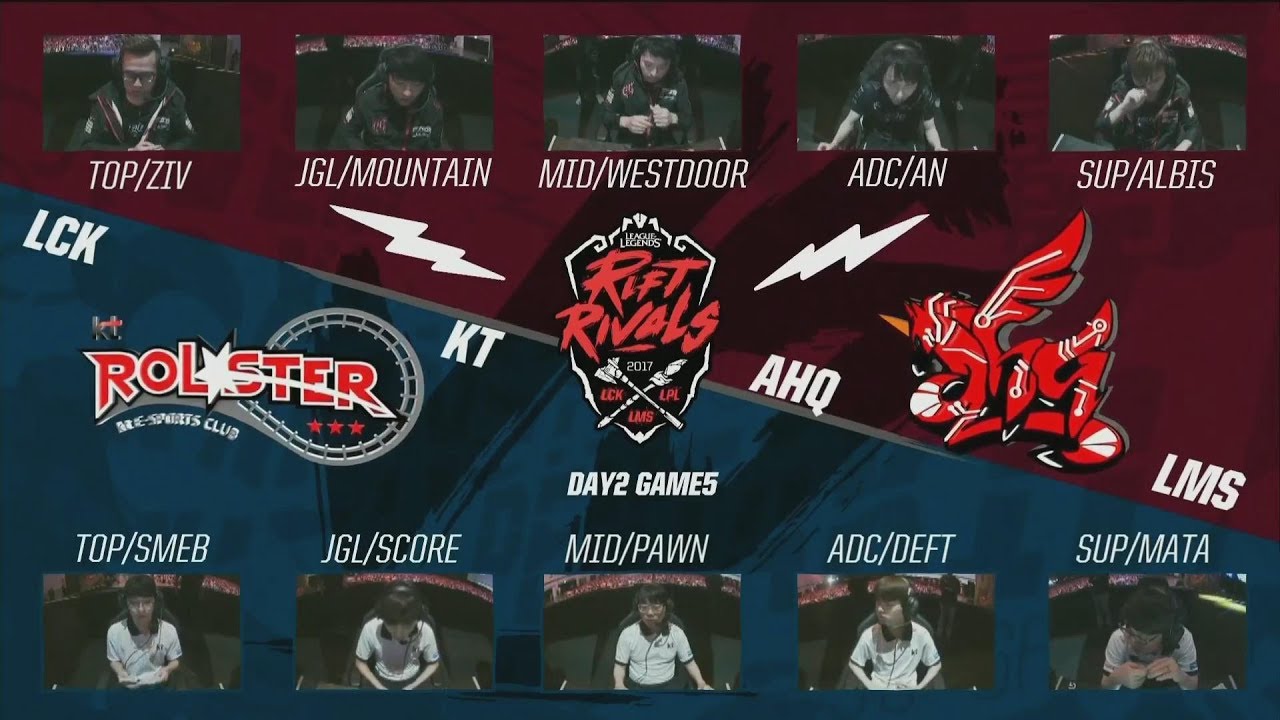 [2017 Rift Rivals LCK-LPL-LMS] D2 G5 - AHQ vs KT - League of Legends - AHQ e-Sports vs kt Rolster