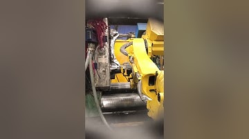 Robot die casting without music for dramatic effect #future #automation #technology