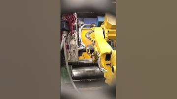 Robot die casting without music for dramatic effect #future #automation #technology