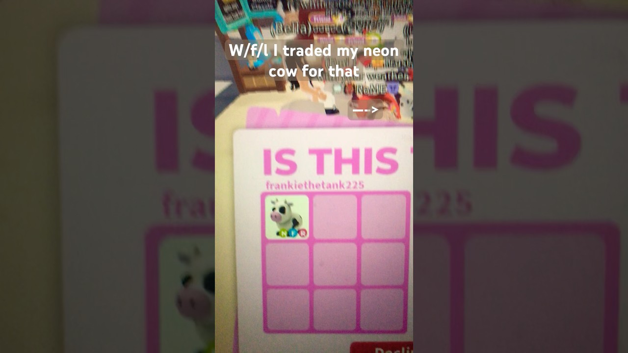 I traded my neon cow for this w/f/l 