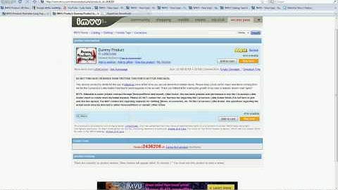 Glitch when turning on imvu Previewer