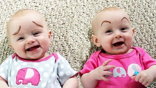 Try Not To Laugh: Cutest Twin Babies Laugh And Playing Together #4 by Lovers Baby 2,613 views 1 year ago 2 minutes, 35 seconds