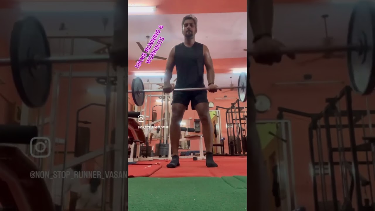 10kms running & workouts