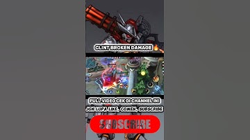 BROKEN DAMAGE HERO CLINT❗🔥 #mobilelegends #clint #short