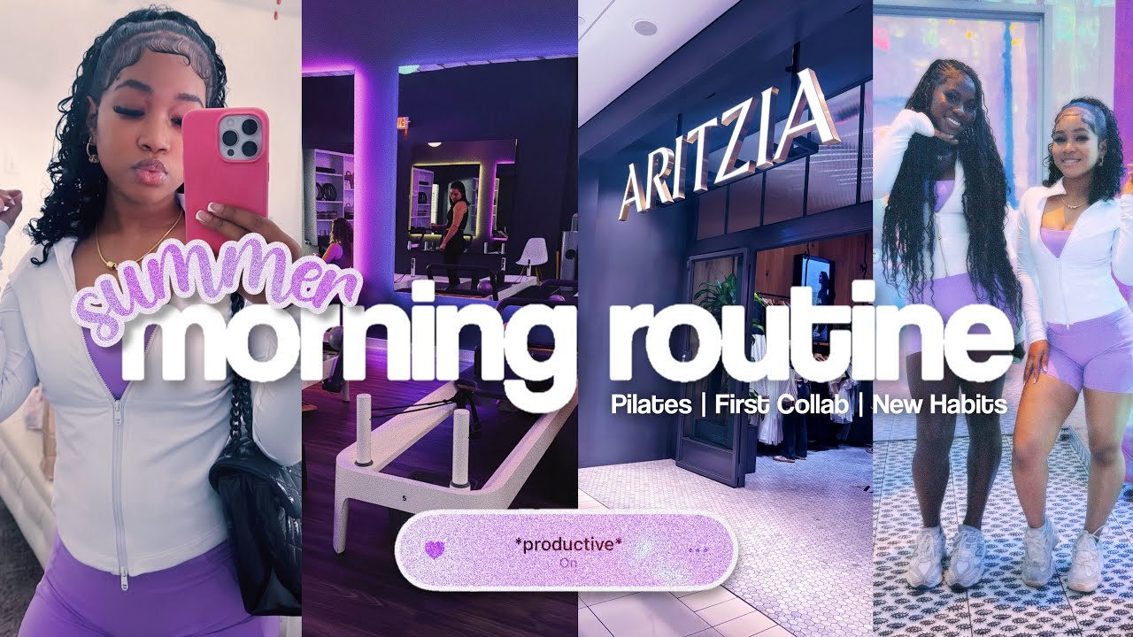 MY 8AM SUMMER MORNING ROUTINE | First Collab, Pilates, Labubu, Grwm, New Habits