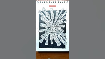 Satisfying Doodle Art | Day 3-1 | ArtBy_Yash #easyart#zentangle#relaxingar#artshorts#artbyyash