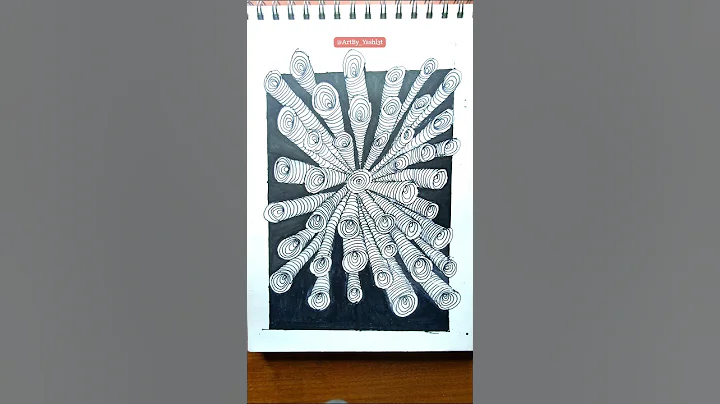 Satisfying Doodle Art | Day 3-1 | ArtBy_Yash #easyart#zentangle#relaxingar#artshorts#artbyyash