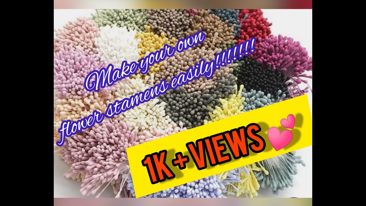 Super easy DIY flower stamens 💐 YouTube