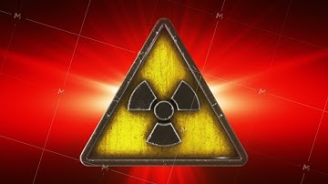 3d render of radiation nuclear danger symbol