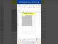 Excel Merge Shortcut Trick – Alt H M A 🔥 | Save Time Like a Pro!