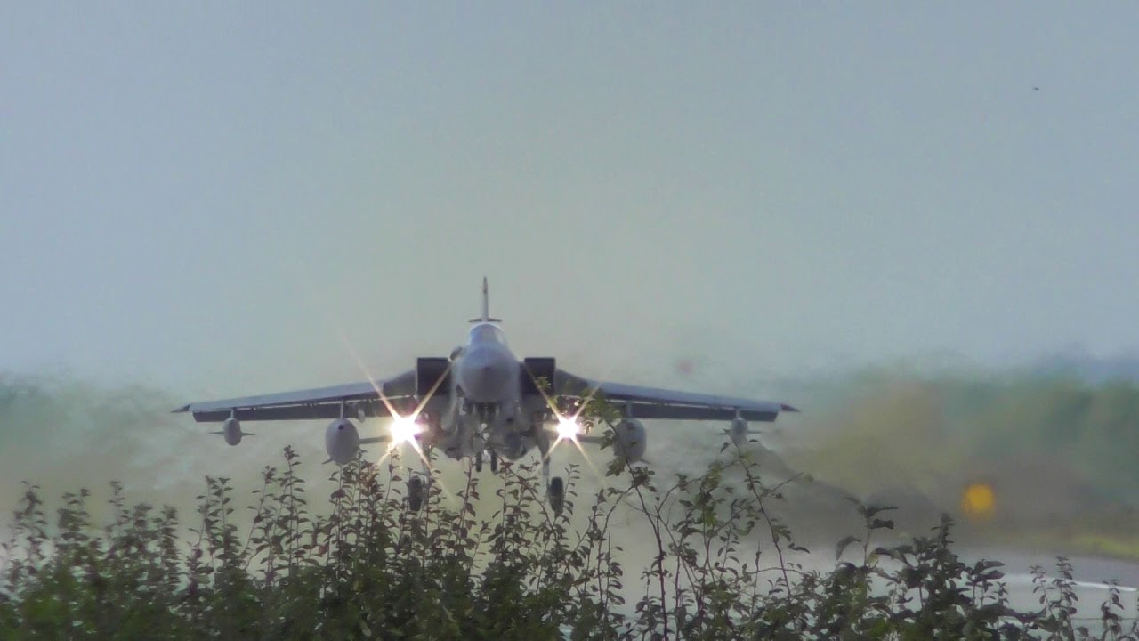 airshow schedule upload Awesome Loud RAF Tornado GR4 055 takes off RAF Marham Norfolk UK 3Oct18 406p
