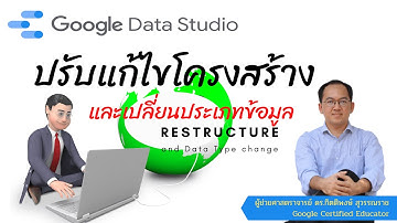 EP44 : Google Data Studio กับการปรับแก้ไขโครงสร้างข้อมูล และเปลี่ยนประเภทข้อมูล (Data Restructure)