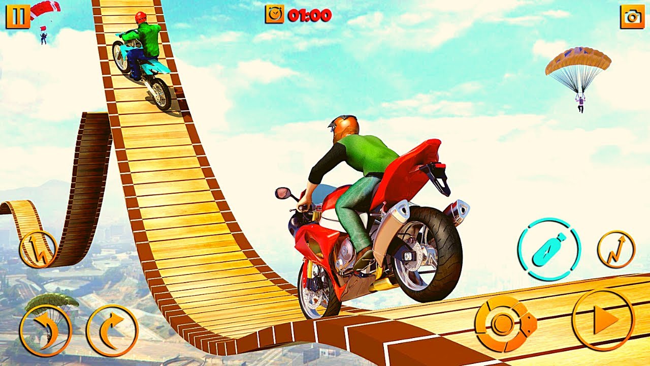 Impossible Moto Bike stunts 2020: Mega ramp Games - HD Gameplay Android