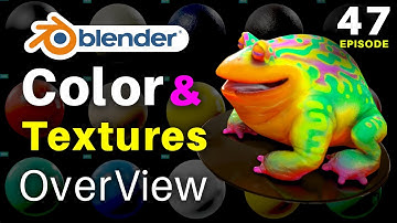 Blender Full Training - Episode 47 - Cartoon color and texture overview | blender texture tutorial