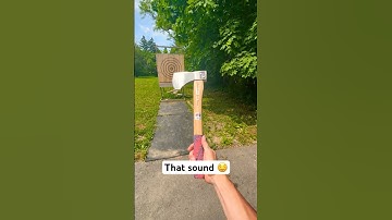 Axe throwing ASMR #axethrowing #trickshot #throwingaxe #bullseye #trickshots