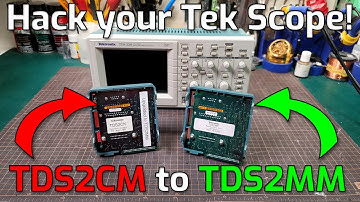 Tektronix TDS2CM to TDS2MM Hack
