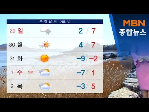 주말 기온 올라…휴일 낮부터 비[MBN 종합뉴스]