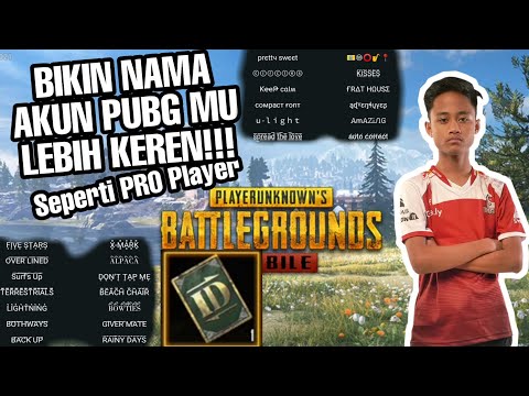 Cara bikin Nick Name PUBG KEREN!!! seperti Pro Player !!! | Thủ thuật game PUBG và PUBG Mobile 1 hqdefault