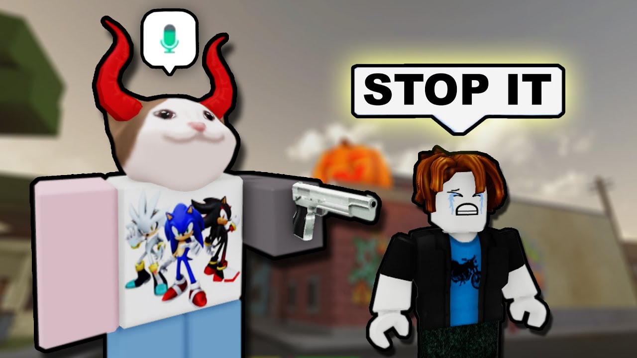 BULLYING PEOPLE ON DA HOOD! (ROBLOX VC) - YouTube