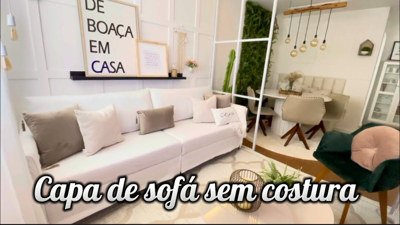 Fiz a capa do meu sofá / cara de loja ficou perfeita 😍