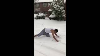 Funny Indian Dance in snow