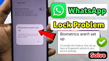 whatsapp biometrics aren