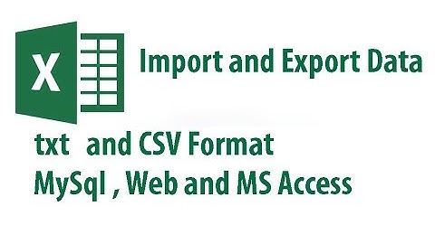 Excel Tutorial : How to Import and Export data in Excel ( txt , csv )