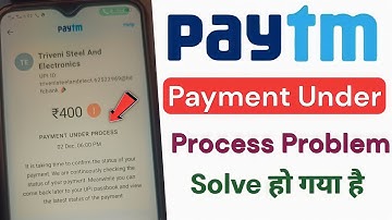 Paytm Payment Under Process Problem Solve ! How To Solve Paytm Payment Under Process Problem