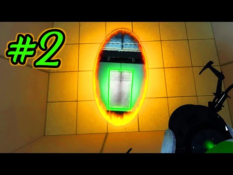 Portal Reloaded Walkthrough Part 2 - Chambers 8 to 9 | 3 Portals is Hard! (Let's Play Gameplay)