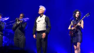 David Byrne and St Vincent performing &quot;Outside of Space and Time&quot; at The Tower Theater in Philly