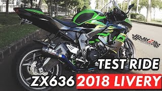 TEST RIDE ZX636 2018 LIVERY | THE NEW KAWASAKI ZX636 - YouTube