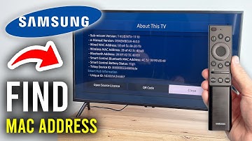 How To Find Mac Address On Samsung Smart TV - Step By Step