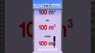 Adobe Illustrator 2026 – How to Create m² and m³ Symbols Easily
